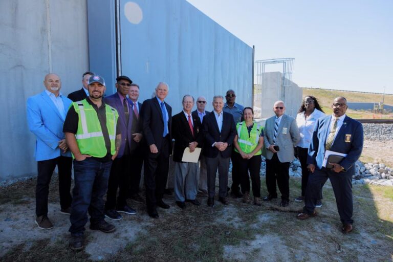 Stein highlights resiliency at Lumberton floodgate dedication