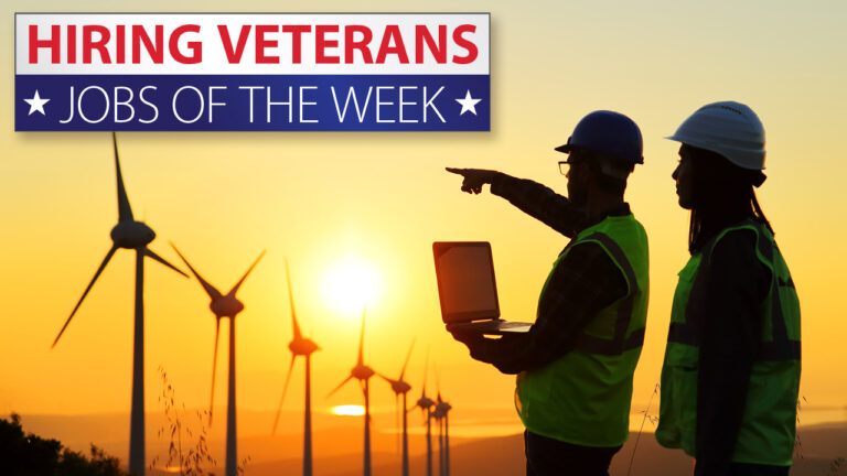 Jobs of the week for veterans