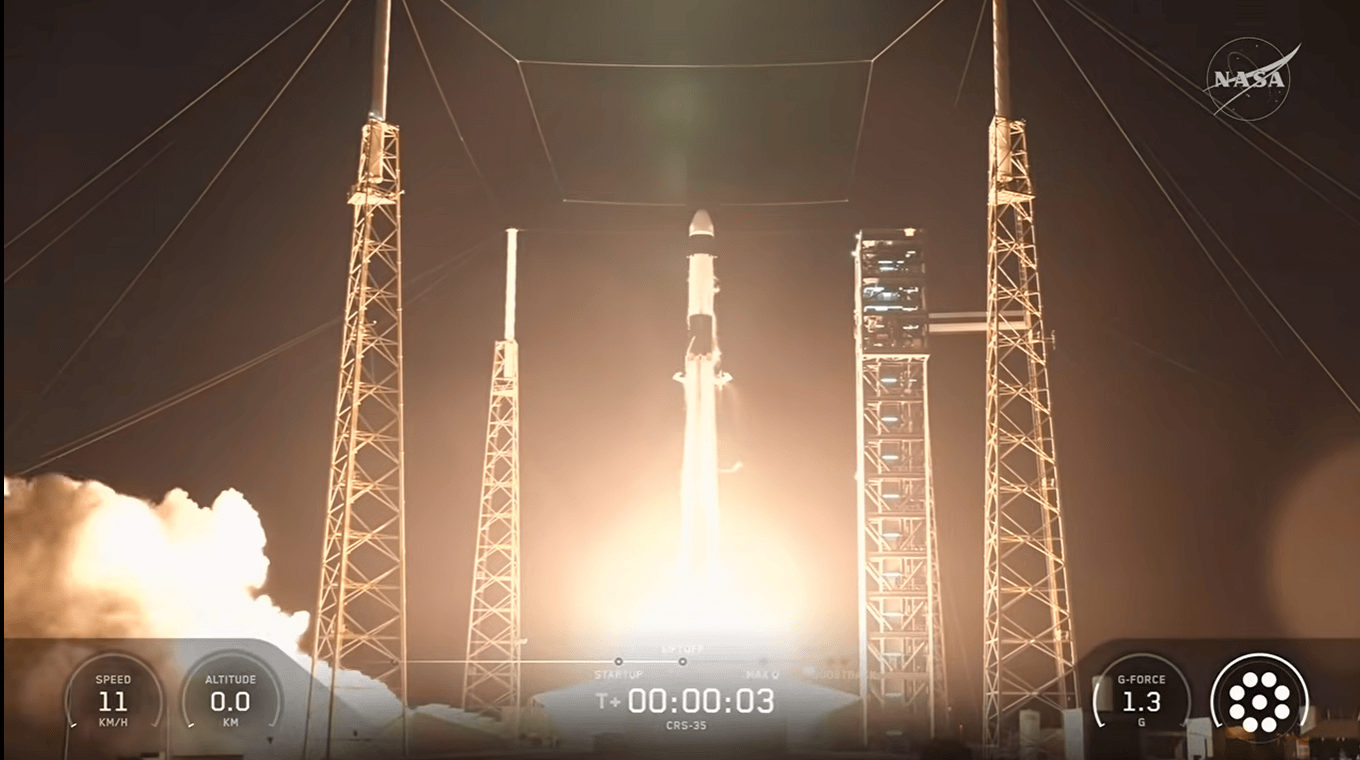 NASA launches science experiments and cargo on 35th SpaceX resupply mission to the International Space Station